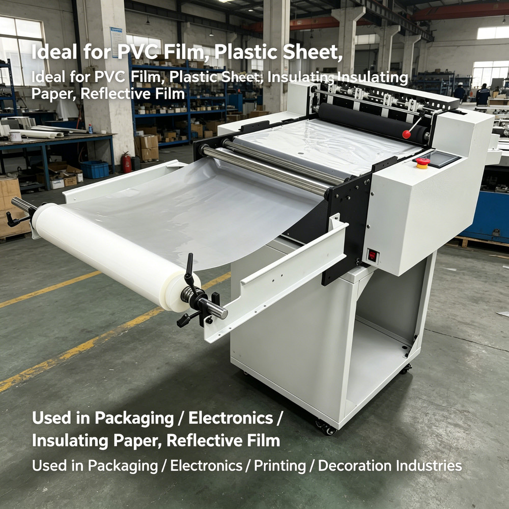 16.5" Automatic Microcomputer Film Cutting Machine PVC/Paper/Plastic FilmSlitter
