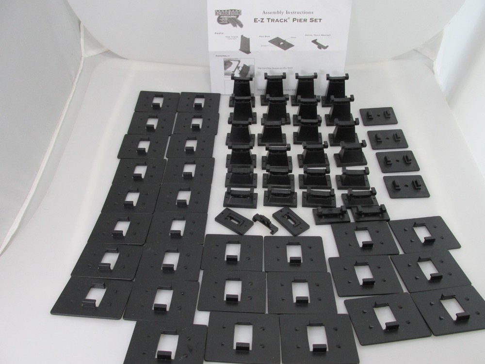 Bachmann N Scale Pier Set Trestle Risers Black 60 Pieces Track Elevation