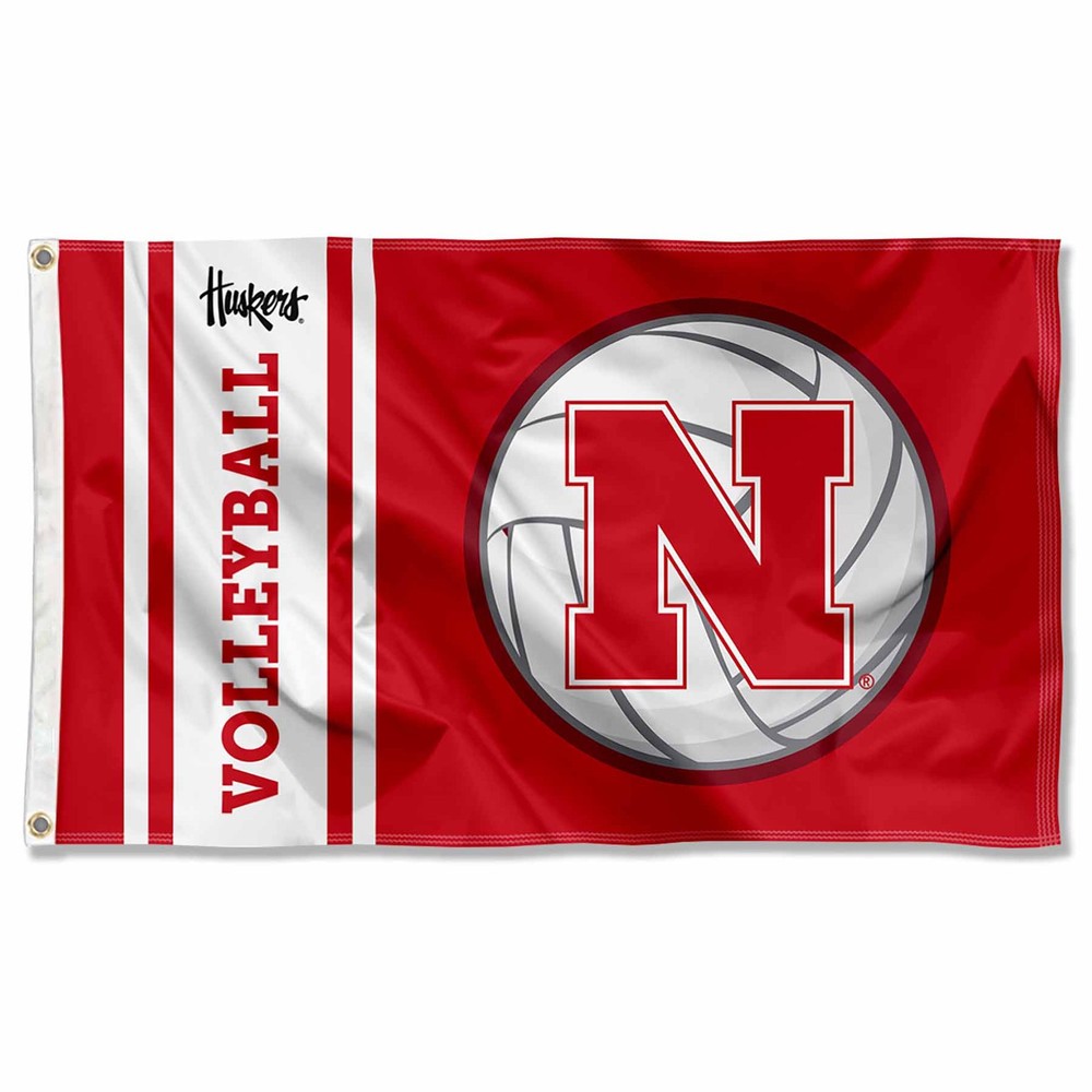 Nebraska Cornhuskers Volleyball 3x5 Flag