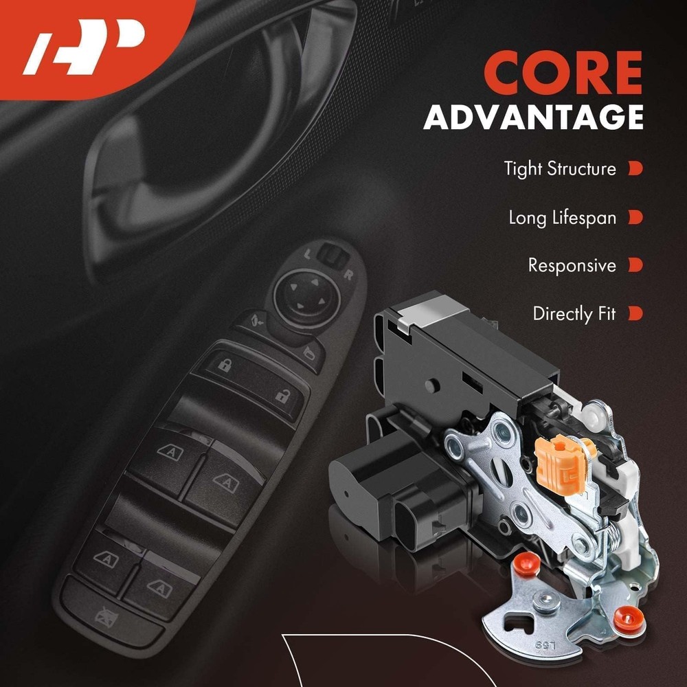 A-Premium Front Door Lock Actuator Driver Side Left Side, Black