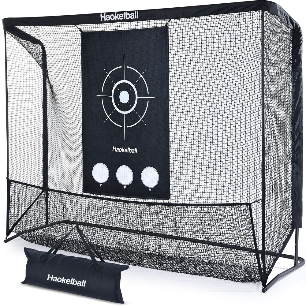 10x7.5ft Heavy Duty Driving Golf Practice Net with Target Cloth Golf Hitting Net