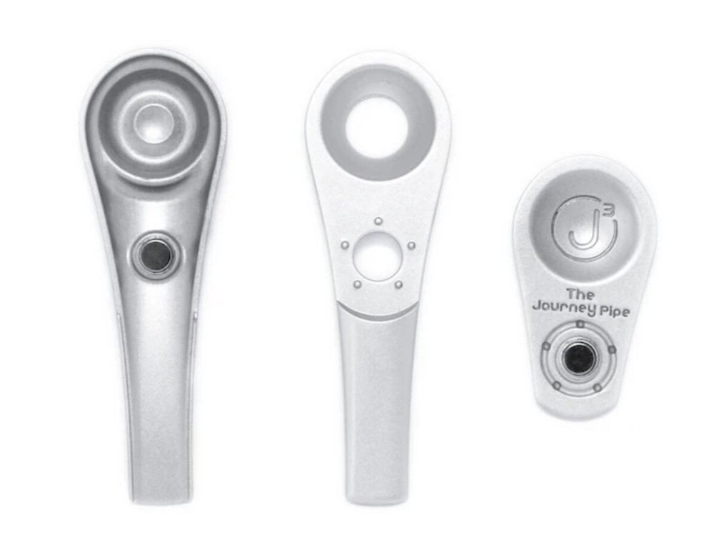 Journey J3 Screenless Smoking Pipe Magnetic/w Case(SILVER)