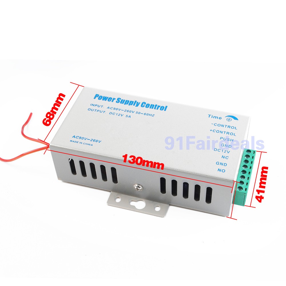 DC12V 5A Door Access Power Supply for Entry Exit Control System Electric Lock