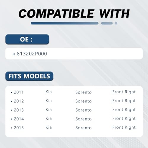 Door Latch Lock Compatible with Kia Sorento 2011-2016 Front Passenger Side