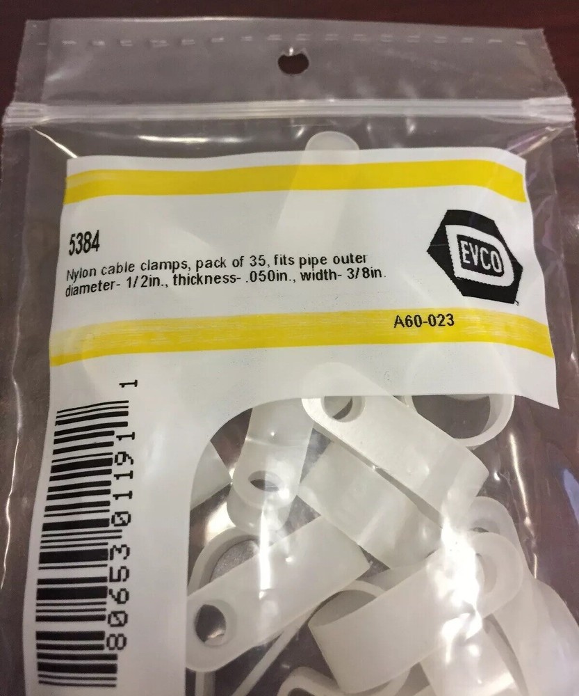 DIVERSITECH/DEVCO NYLON CABLE CLAMPS 35/PK 1/2" 5384