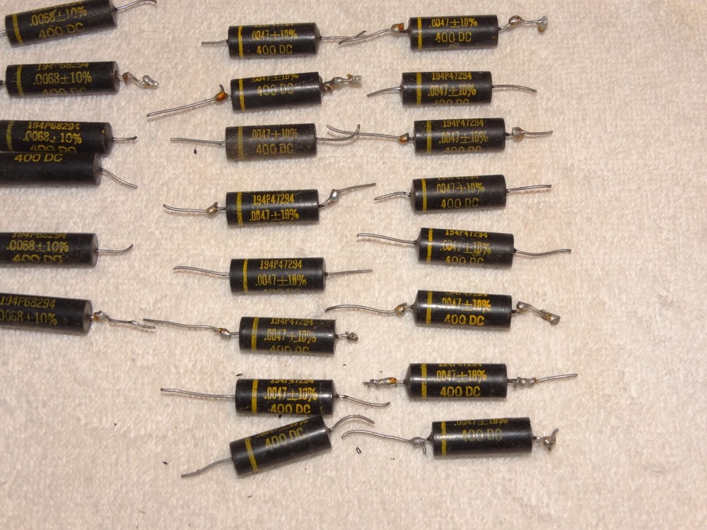 40 - Vintage Sprague Black Beauty Capacitor Pulls 400vdc