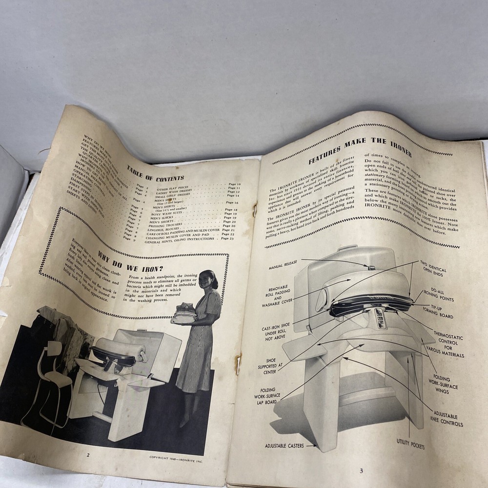 Ironrite Inc. Manual 1948 DAW-06