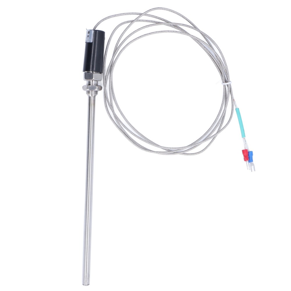 K Type Thermocouple 200mm Ground Thermocouple Sensor Shielded Wire Temp Sensor