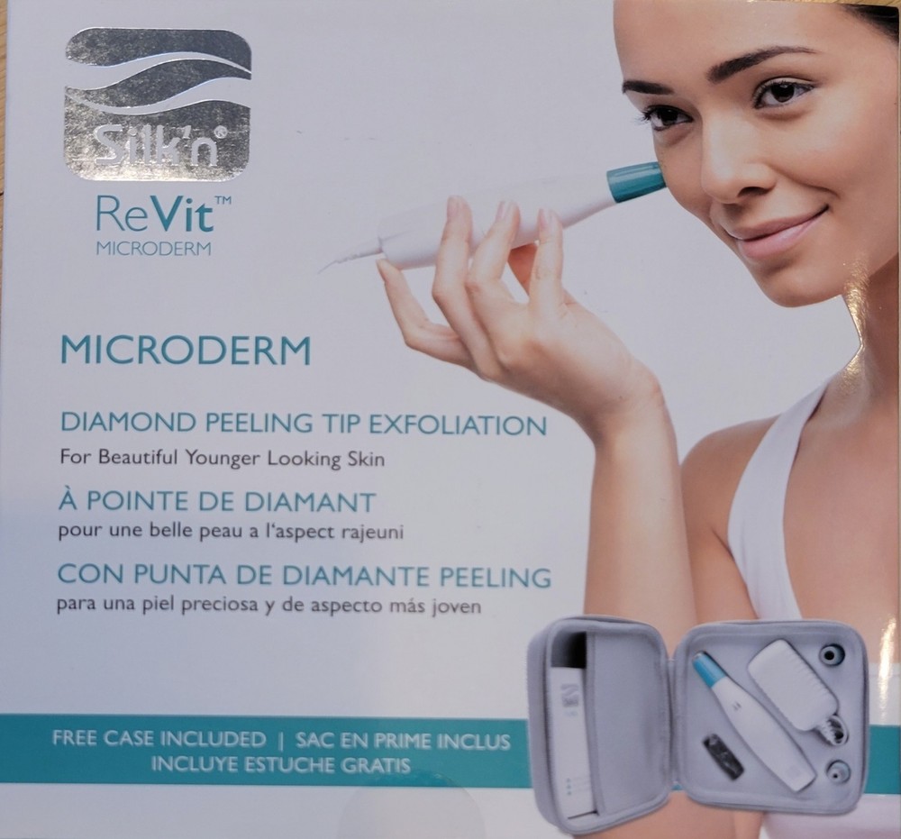 Silk'n ReVit Microderm Diamond Peeling Exfoliation Kit w/ 3 Tips + Case
