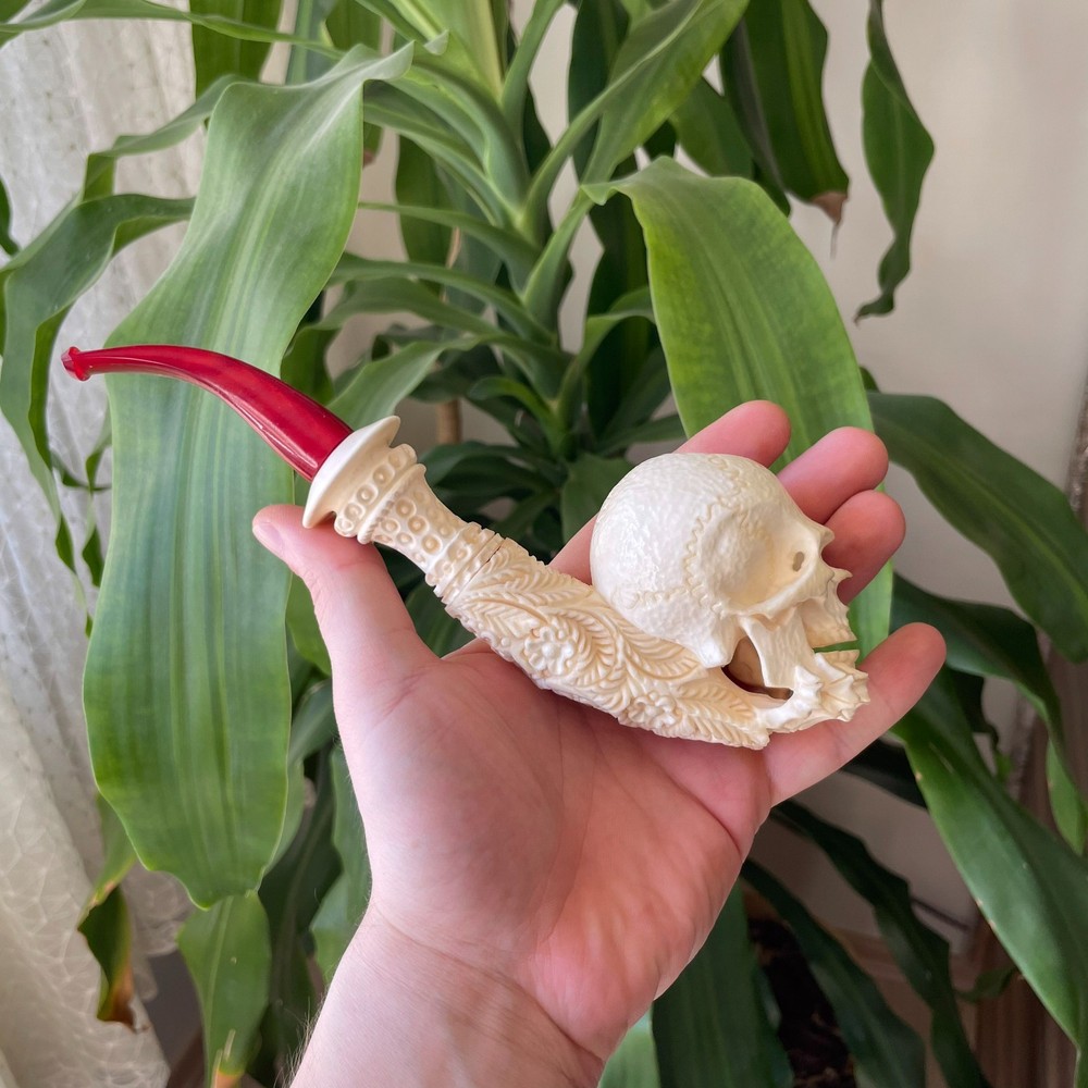 S.Yanik Meerschaum Pipe Skull
