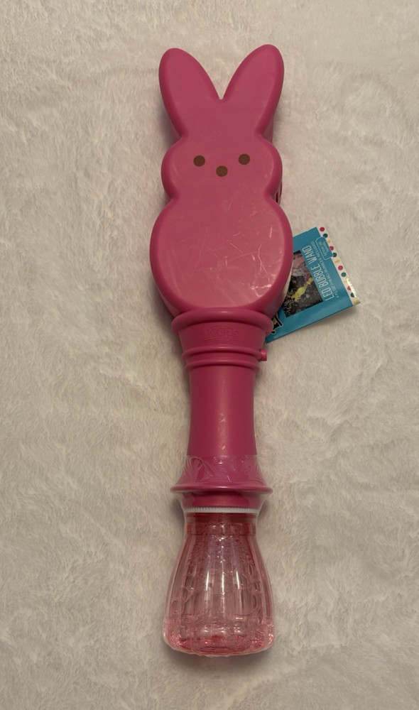 PEEPS Light Up LED EASTER Bubble Wand EASTER Basket Toy PINK NWT