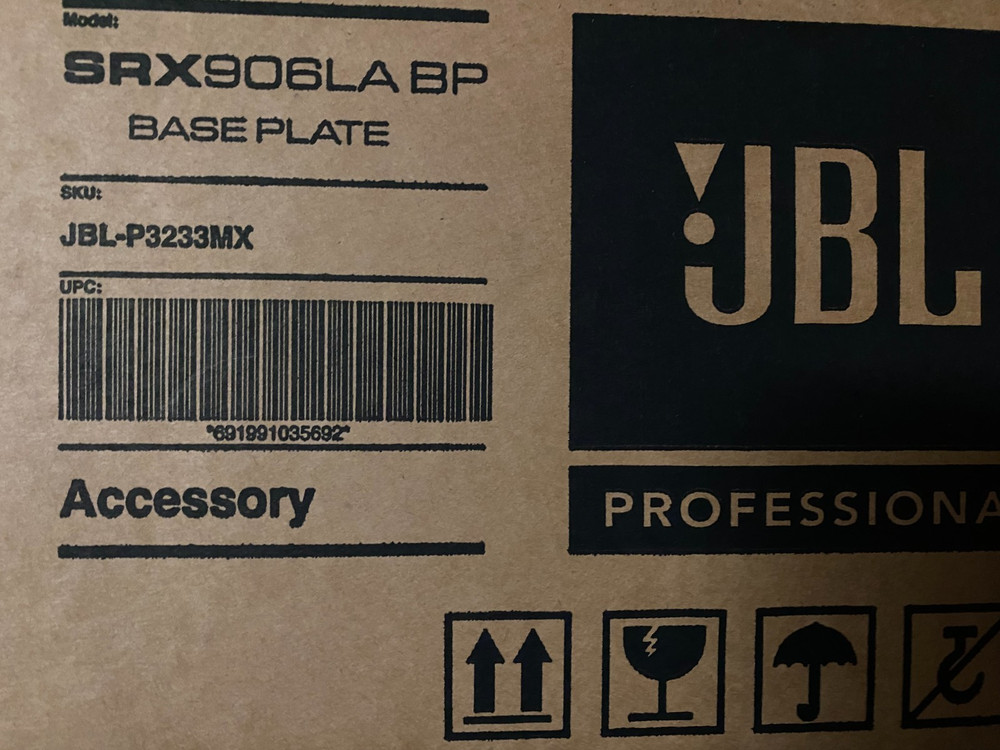 JBL SRX906LA BP Base Plate For SRX906LA Line Array Column Speaker (NEW)