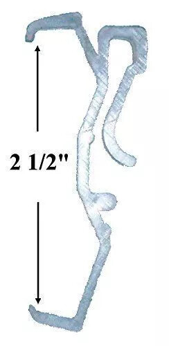 2.5" Clear Valance Clips for Window Blind