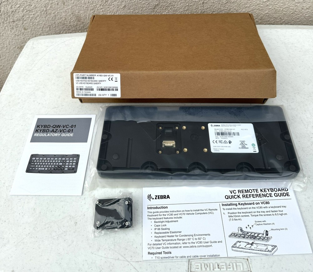 Zebra USB Heated keyboard - QWERTY - KYBD-QW-VC-01 New