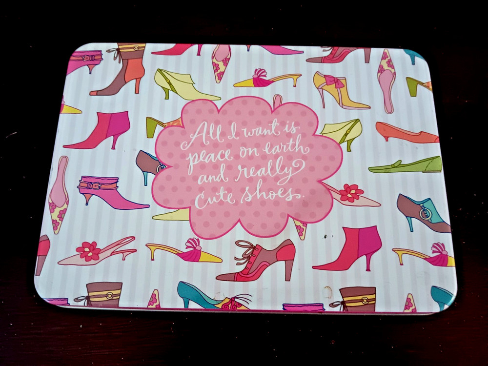 Hallmark Shoebox Pink Ensemble Set 11 Notes Envelopes Stickers & Tin