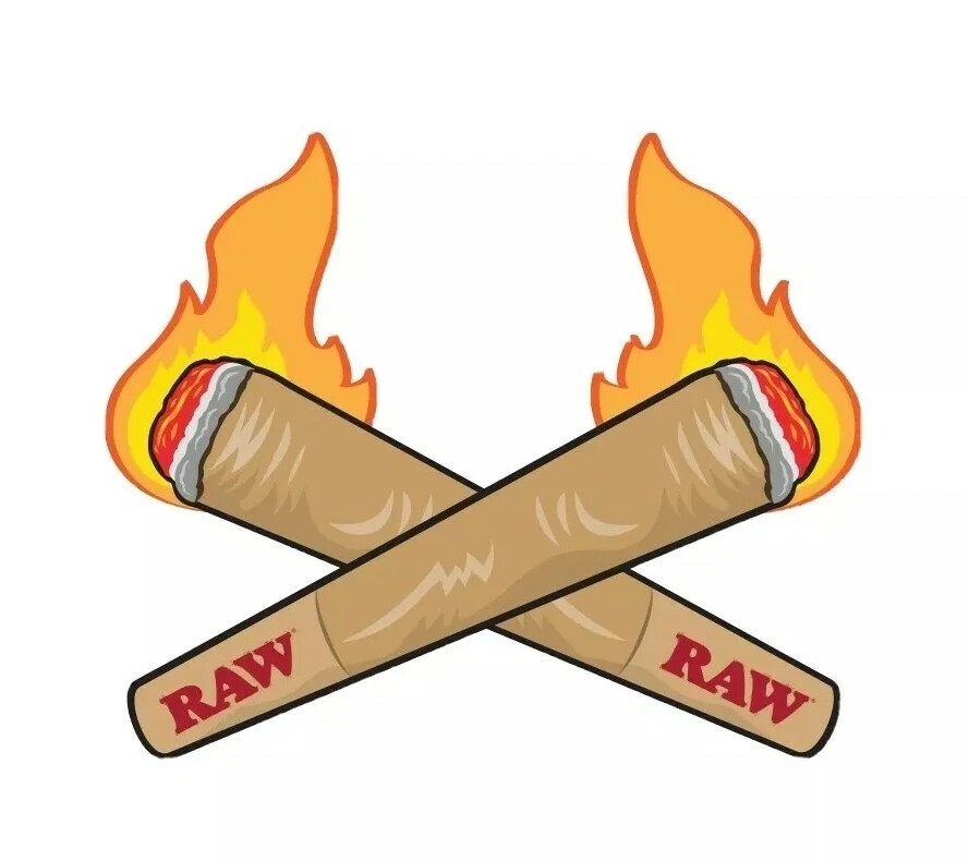 RAW Rolling Papers Sticker 5-Pack Authentic RAWthentic Vinyl Sticker Collection