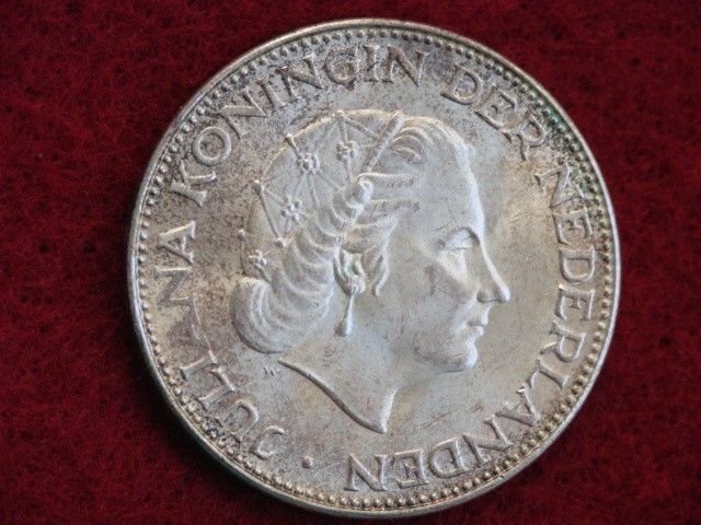 1964 NETHERLANDS 2 1/2 GULDEN - BU