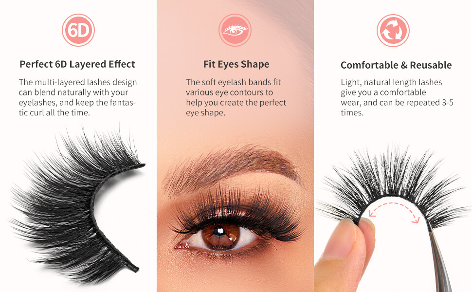 6D-49 New Faux Mink Eyelashes
