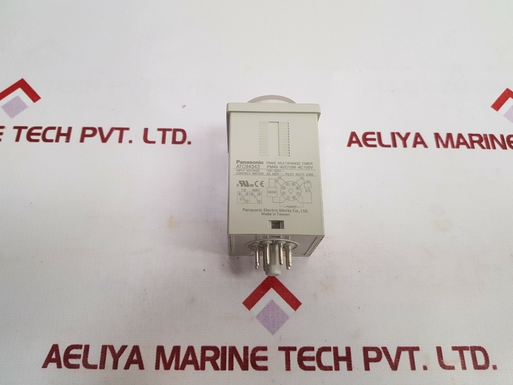 Panasonic pm4s-a2c10m-ac120v multirange timer pm4s