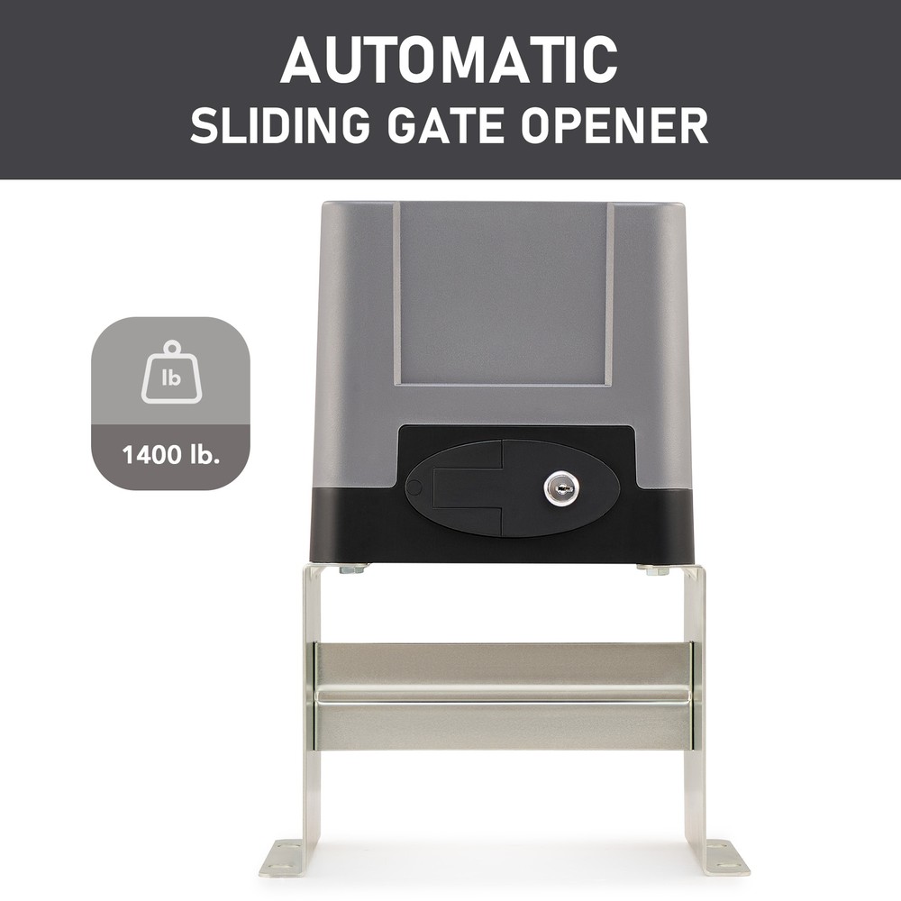 Sliding Gate Opener Electric Operator w.Remote Control Auto Roller 1400lbs New