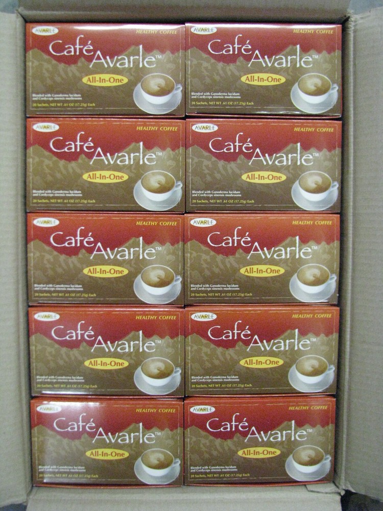 Ganoderma Coffee w/ Cordyceps - Cafe Avarle All-in-One 30 boxes (600 sachets)