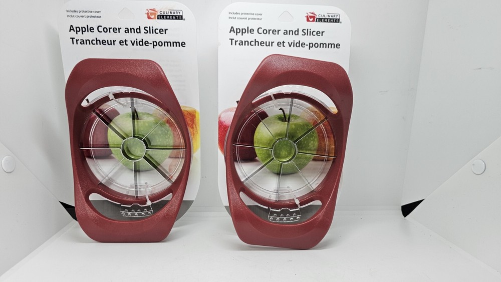 Culinary Elements Apple Corer & Slicer Stainless Steel Blades (2 Packs)
