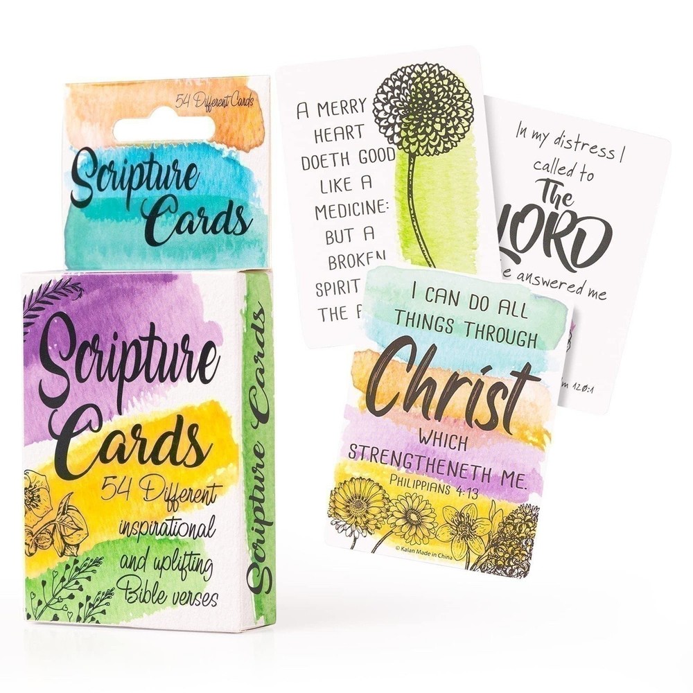 Kalan English Bible Verse Cards for Studying and Praying - Mini Scripture...