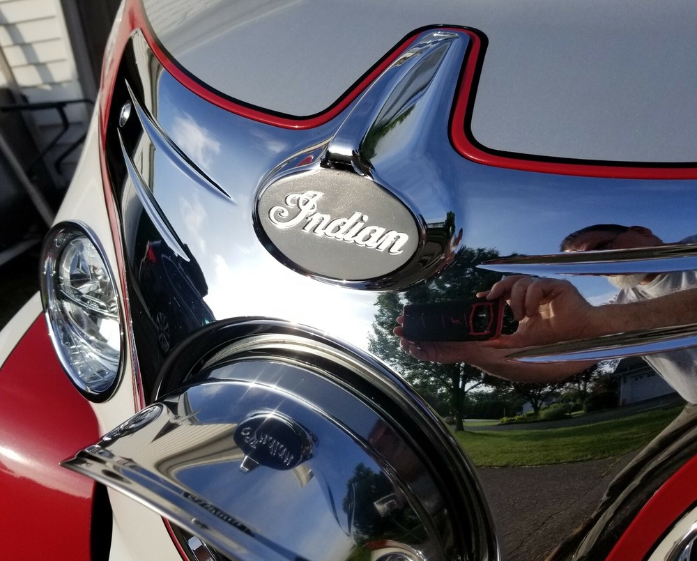 Indian Roadmaster/Chieftain Headlight Bezel Background Decal/Sticker/Emblem