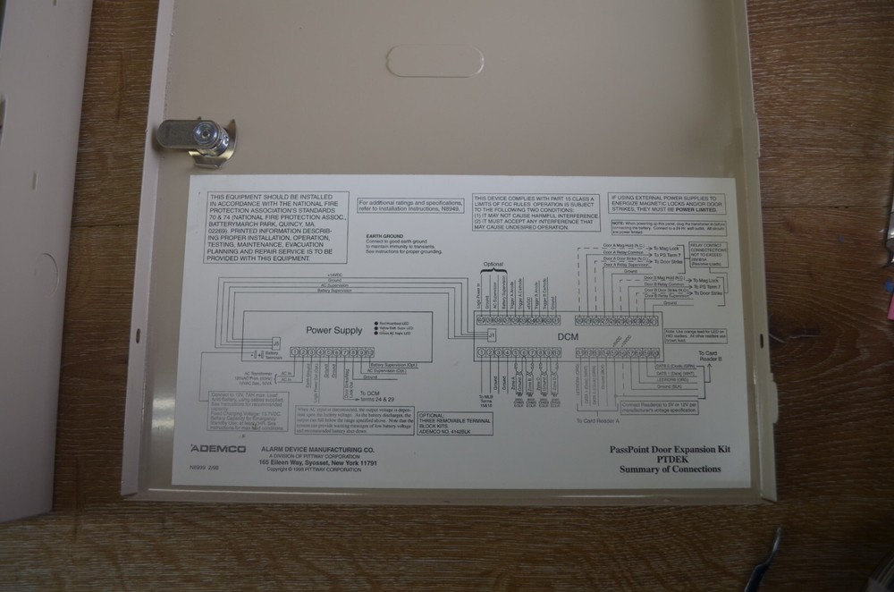 Honeywell PASSPOINT PTDPSU (SA12040) + PTDCM (SA12020) card reader panel