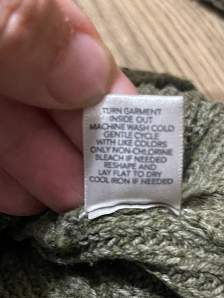 Christopher & Banks Sweater, Women's Size Medium, Green, Turtleneck, Pullover