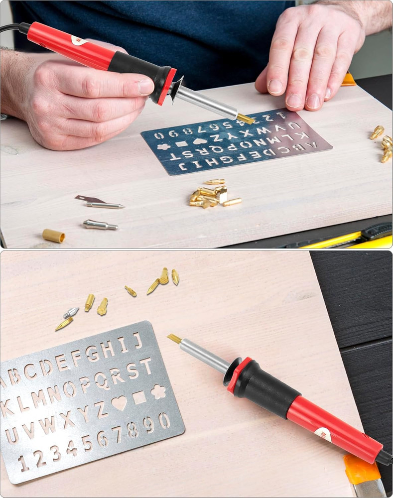 Creative Woodburning Tool with Variable Temperature Control, 9 Points Included,
