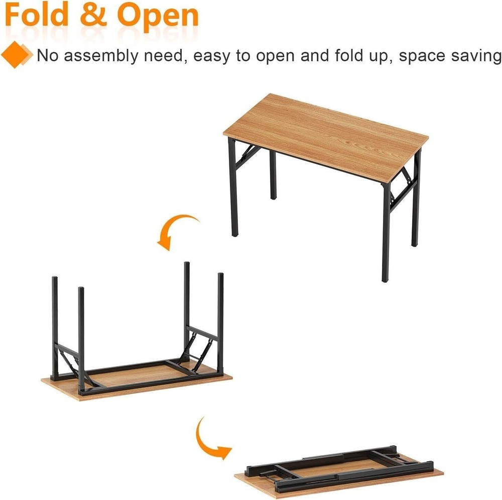 Small Computer Desk 31.5 inches Folding Table Sturdy Writing Desk Folding Desk