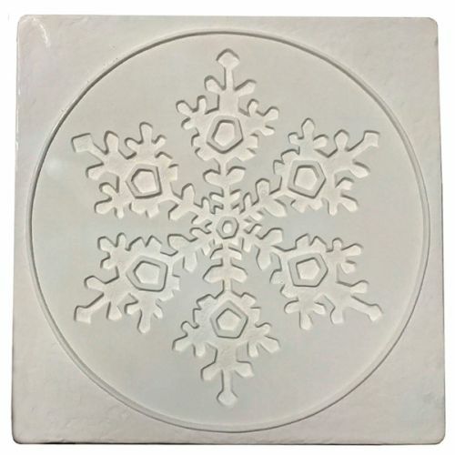 Snowflake in Square Texture Mold - Creative Paradise Glass Fusing Mold