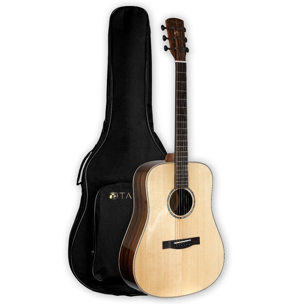 41'' Acoustic All Solid Guitar Solid Spruce Top Solid Ovangkol Back and Sides