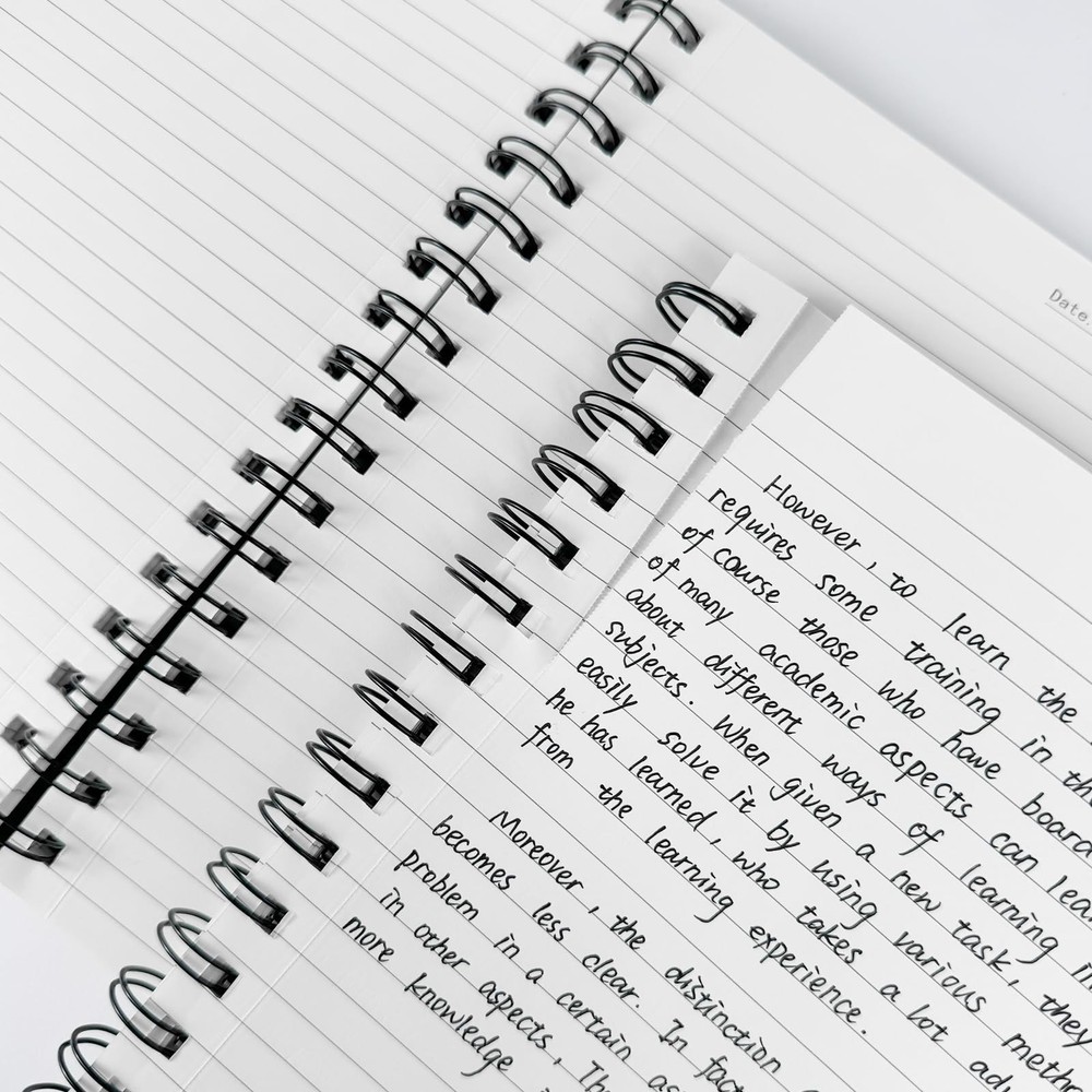 Lined Notebook Spiral Notebook 8.5" x 5.7"-4 Pack A5 Lined Notebook 7mm Colle...