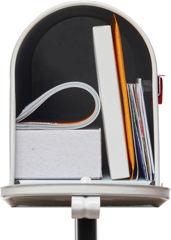 Architectural Mailboxes Mailbox-to-Go Weather-Resistant Steel Medium, White