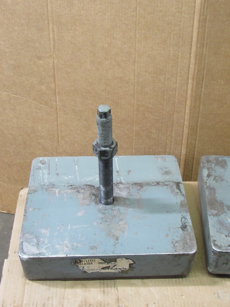 SET OF 4 DYNAMIC MICRO-LEVEL ISOLATOR MACHINE BASE ADJUSTABLE LEG MOUNT 12"X10"