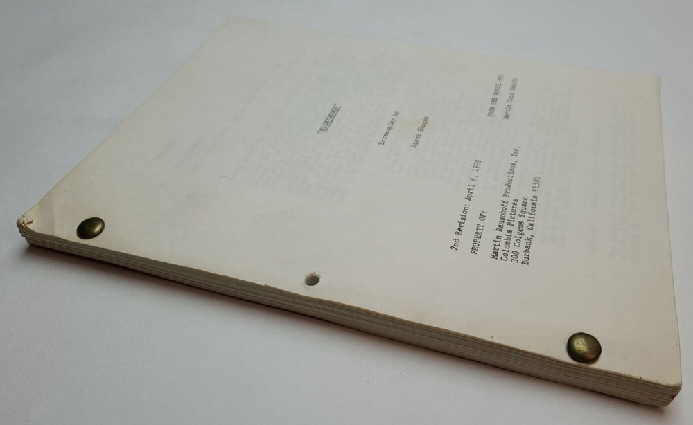 NIGHTWING / Steve Shagan 1978 Screenplay, Nick Mancuso killer bats plague Horror