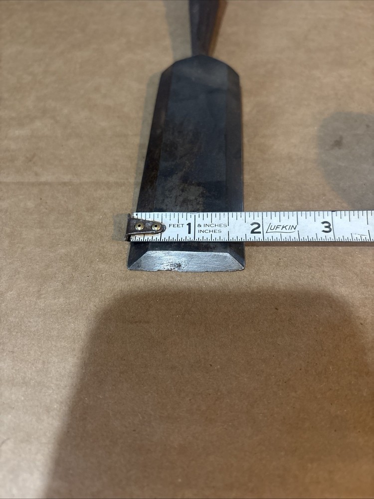 VINTAGE FINEST QUALITY UTICA CO. 1-¾” BLADE BEVELED EDGE SOCKET CHISEL GERMANY