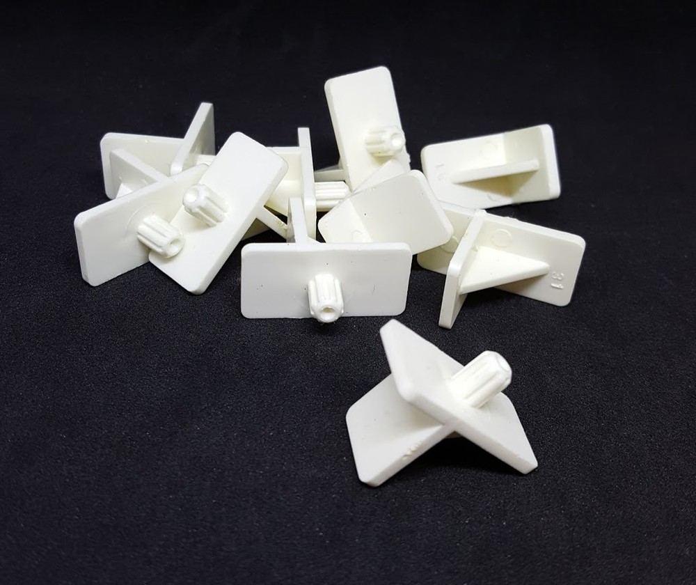 Hughs Shelf Support 5mm" x 5/8" 24pcs white