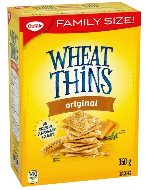 Wheat Thins Original Crackers, Family Size, 350g (2 Pack)
