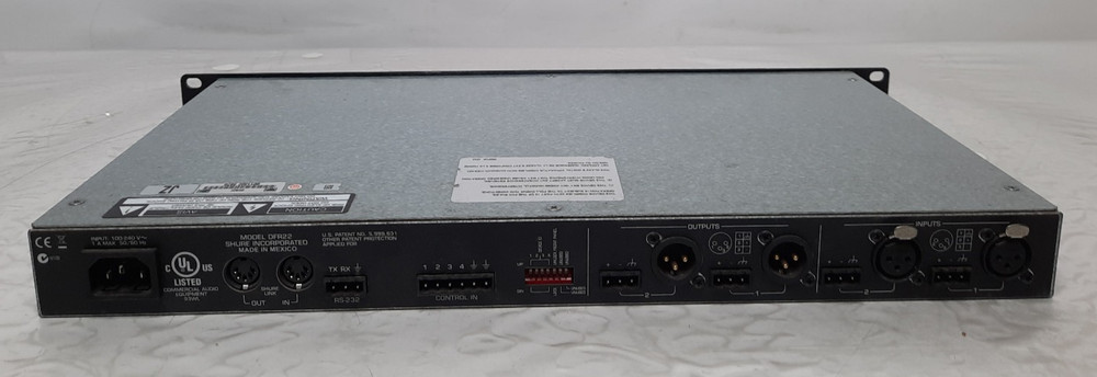 Power Tested Shure DFR22 Soundplex Audio Processor with Feedback Reduction