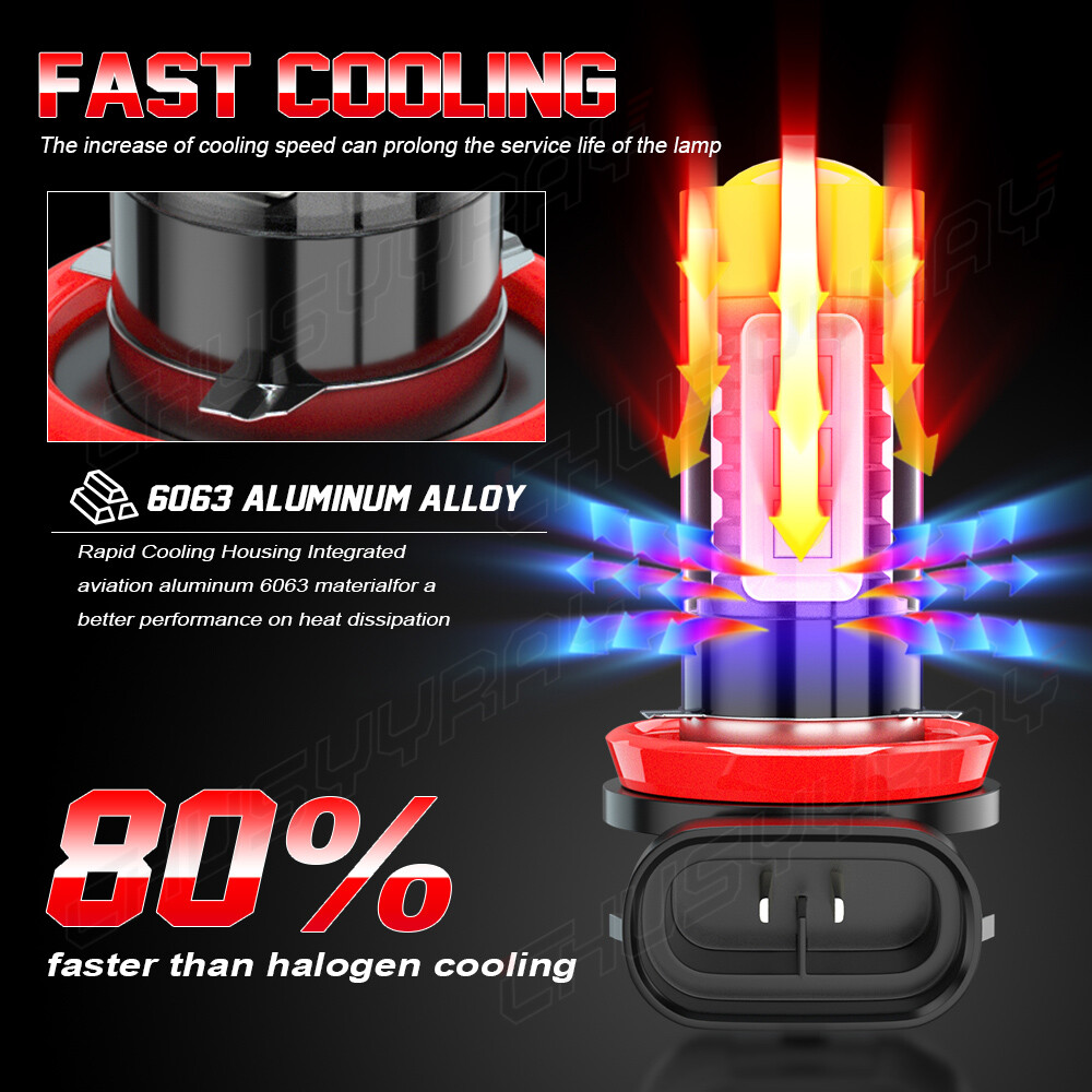 For 2007-2018 Nissan Altima Combo LED Headlight High/Low +Fog light Bulbs Kit