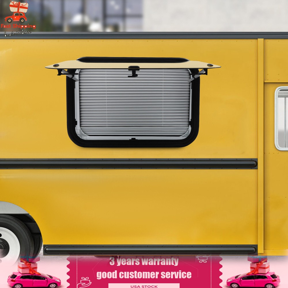 RV Push Out Window Exit Window Trailers Vans Trucks Rectangular Venting Window