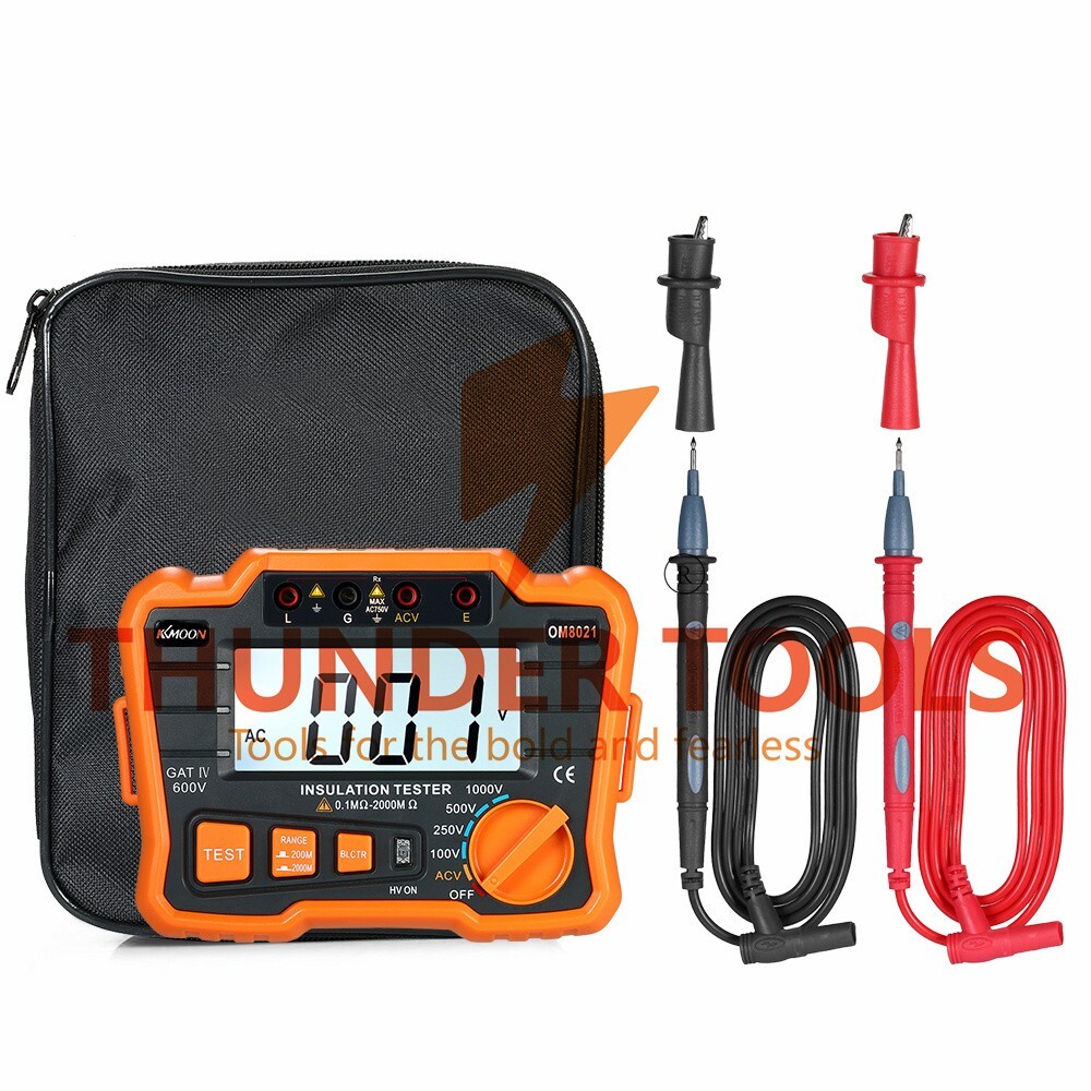 Thunder Tools KKmoon Insulation Resistance Tester DCV ACV Meter 1000V