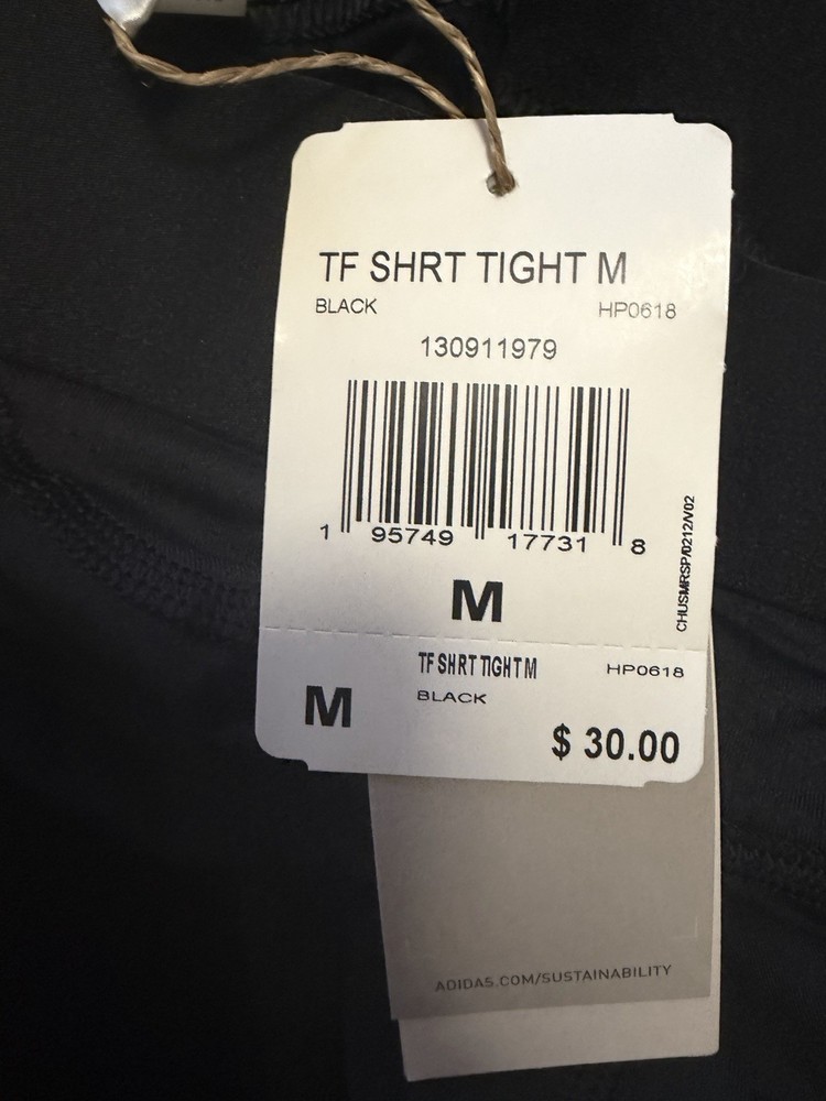 adidas SHRT TIGHT Compression Shorts Medium Lightweight Athletic Training HP0618