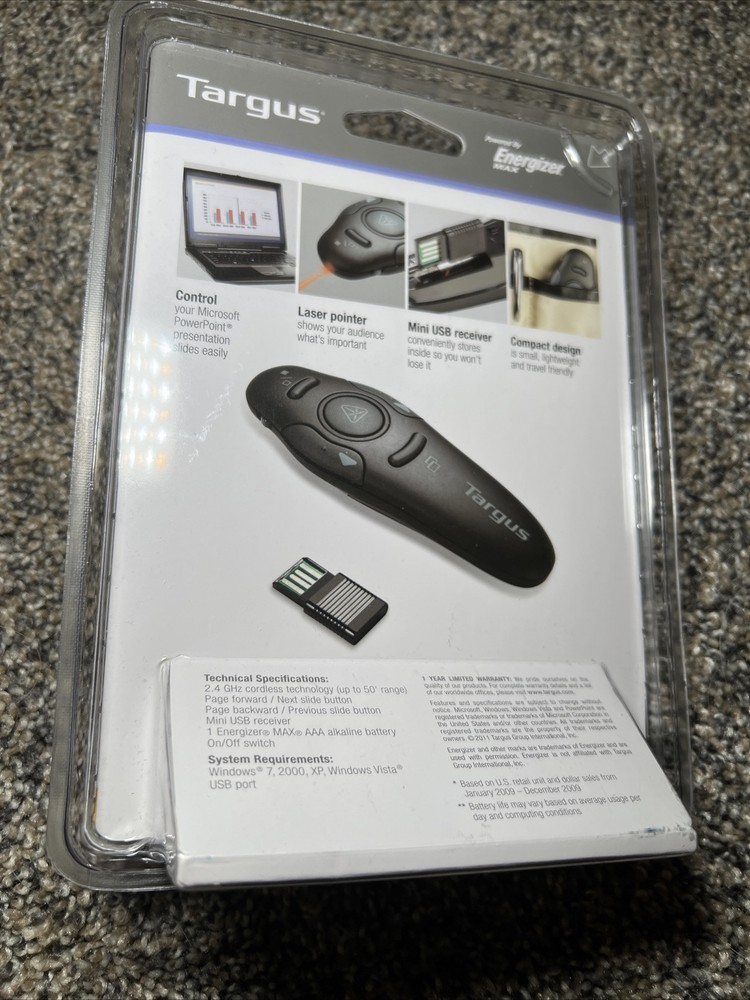 Targus Wireless USB Presenter with Laser Pointer