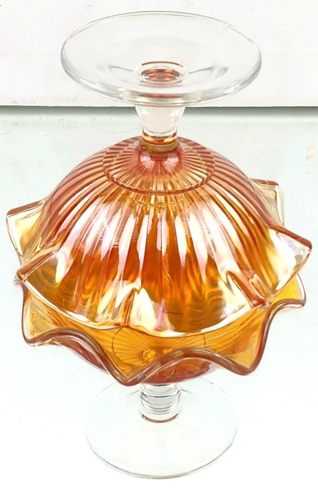 Carnival Glass Candy Dish