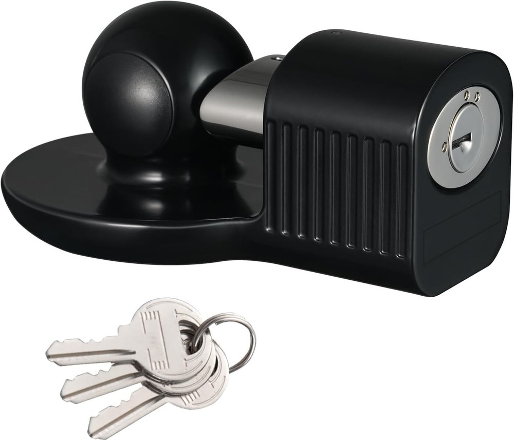 Trailer Coupler Lock Universal Fits 1-7/8",2"& 2-5/16" Trailer Couplers W/ Key