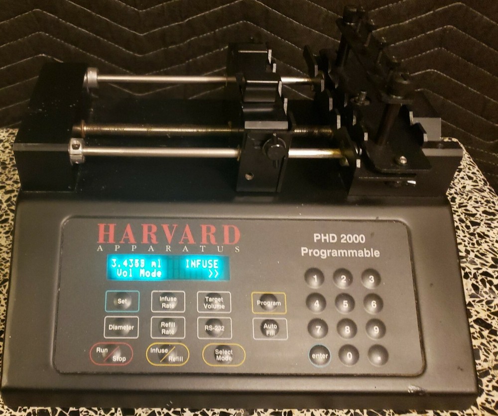Harvard Apparatus 70-2002 Programmable Syringe Pump w/4X Microdialsys Rack...